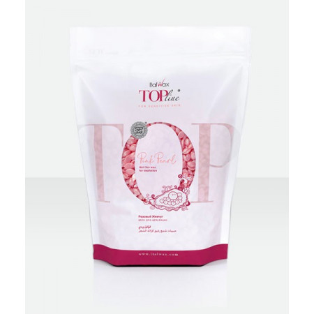 Воск плёночный для депиляции "Розовый жемчуг" TOP Line Italwax 750 г